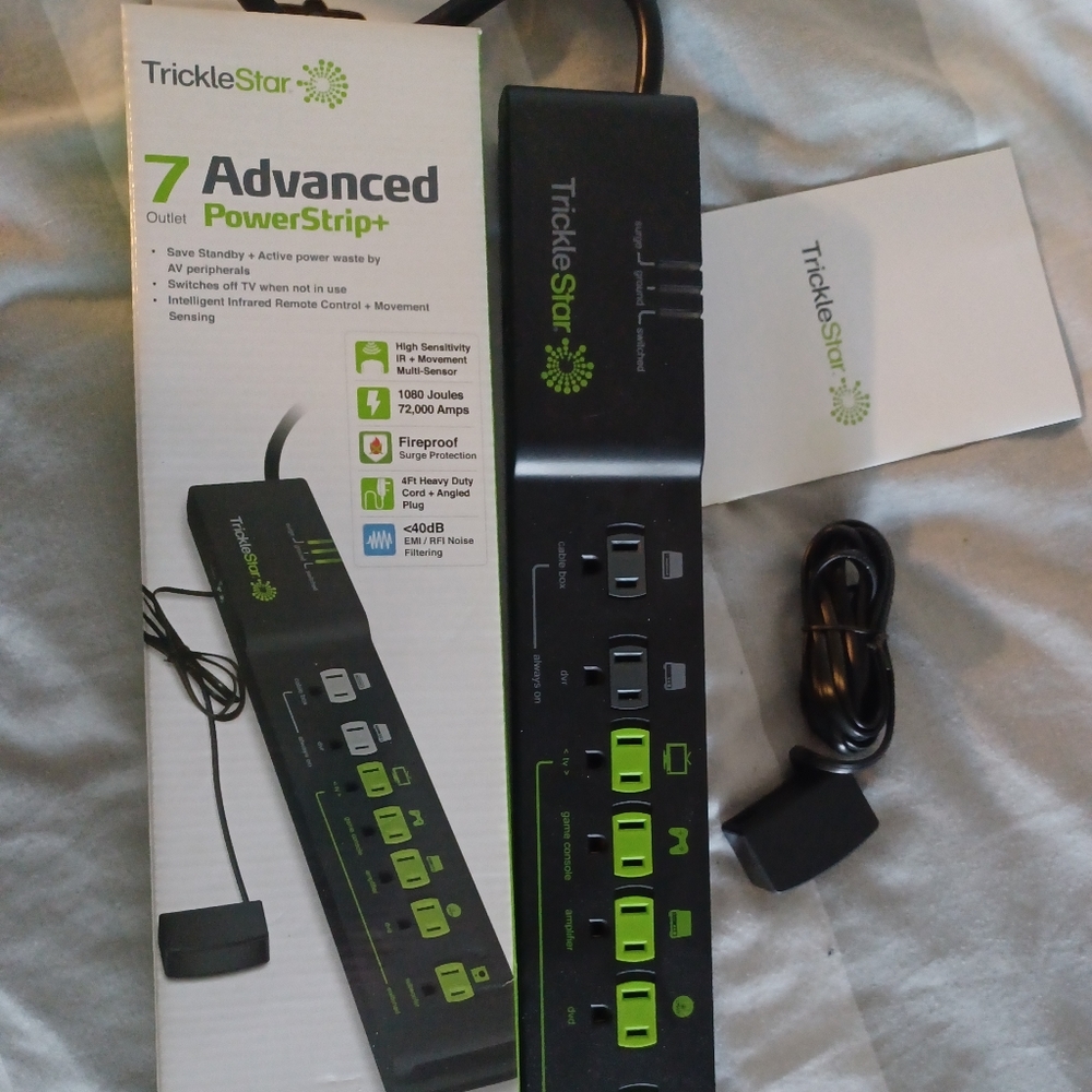 TrickleStar TS1810 Tier II A/V Aps+ 7 Outlet Advanced Powerstrip+, Multi-Sensor,